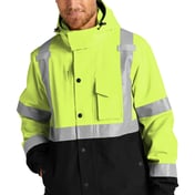 Front view of ANSI 107 Class 3 Waterproof Insulated Ripstop Bomber Jacket