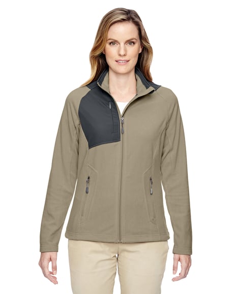 Front view of Ladies' Excursion Trail Fabric-Block Fleece Jacket