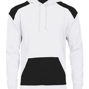 Front view of Breakout Performance Fleece Hooded Sweatshirt