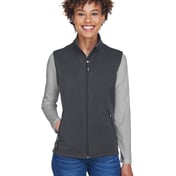 Front view of Ladies’ Cruise Two-Layer Fleece Bonded SoftShell Vest
