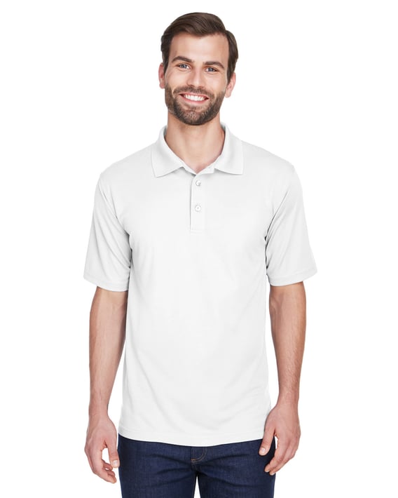 Front view of Men’s Cool & Dry Mesh Piqué Polo