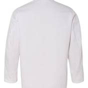 Back view of Gripper Front Short Butcher Coat