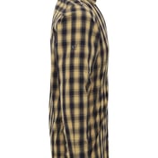 Side view of Mulligan Check Long-Sleeve Cotton Shirt