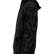 Side view of Tie-Dyed Triblend Hooded Sweatshirt