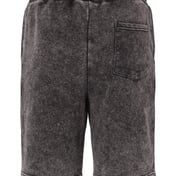 Back view of Mineral Wash Fleece Shorts