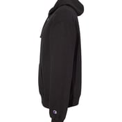 Side view of Garment-Dyed Hooded Sweatshirt