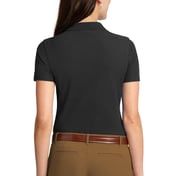 Back view of Ladies Stain-Resistant Polo