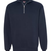 Front view of USA-Made Quarter-Zip Pullover Sweatshirt