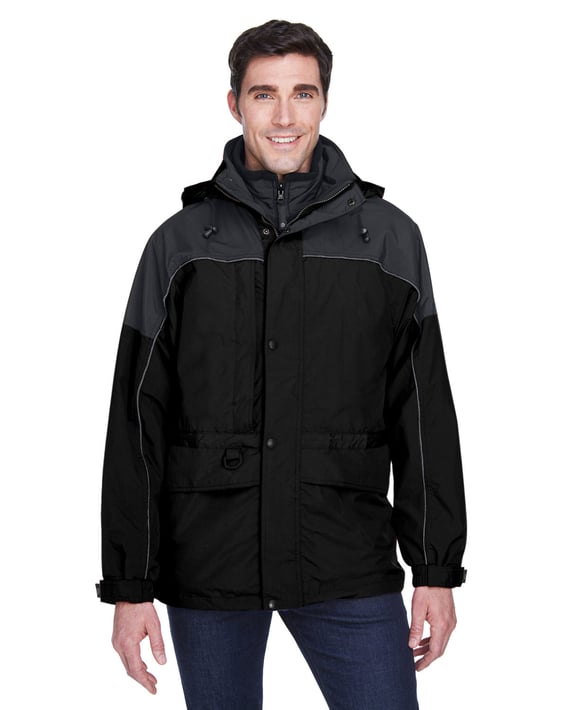 Front view of Adult 3-in-1 Two-Tone Parka