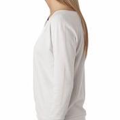 Side view of Ladies’ French Terry 3/4-Sleeve Raglan