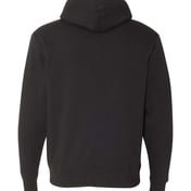 Back view of Unisex Sherpa-Lined Hooded Sweatshirt