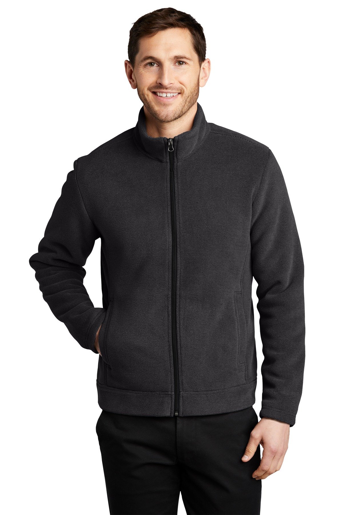 Front view of Ultra Warm Brushed Fleece Jacket