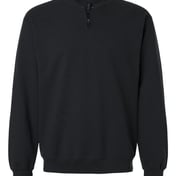 Front view of Softstyle® Midweight 1/4 Zip Sweatshirt