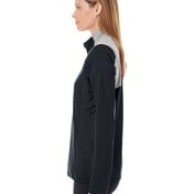 Side view of Ladies’ Command Colorblock Snag Protection Quarter-Zip