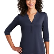 Front view of Women’s UV Choice Pique Henley