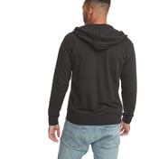Back view of Adult Laguna French Terry Full-Zip Hooded Sweatshirt