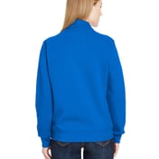 Back view of Ladies’ 7.2 Oz. Sofspun Quarter-Zip Sweatshirt