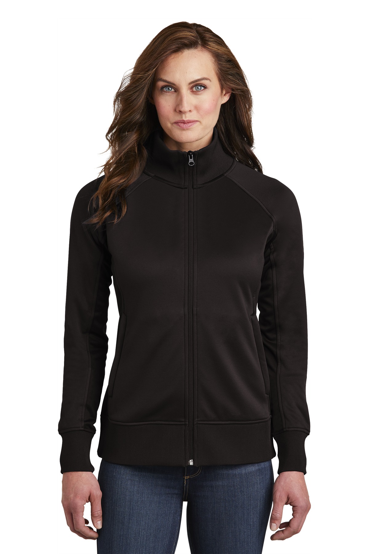 Front view of Ladies Tech Full-Zip Fleece Jacket
