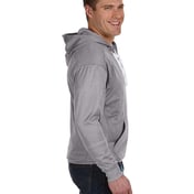 Side view of Adult Sport Lace Poly Hooded Sweatshirt