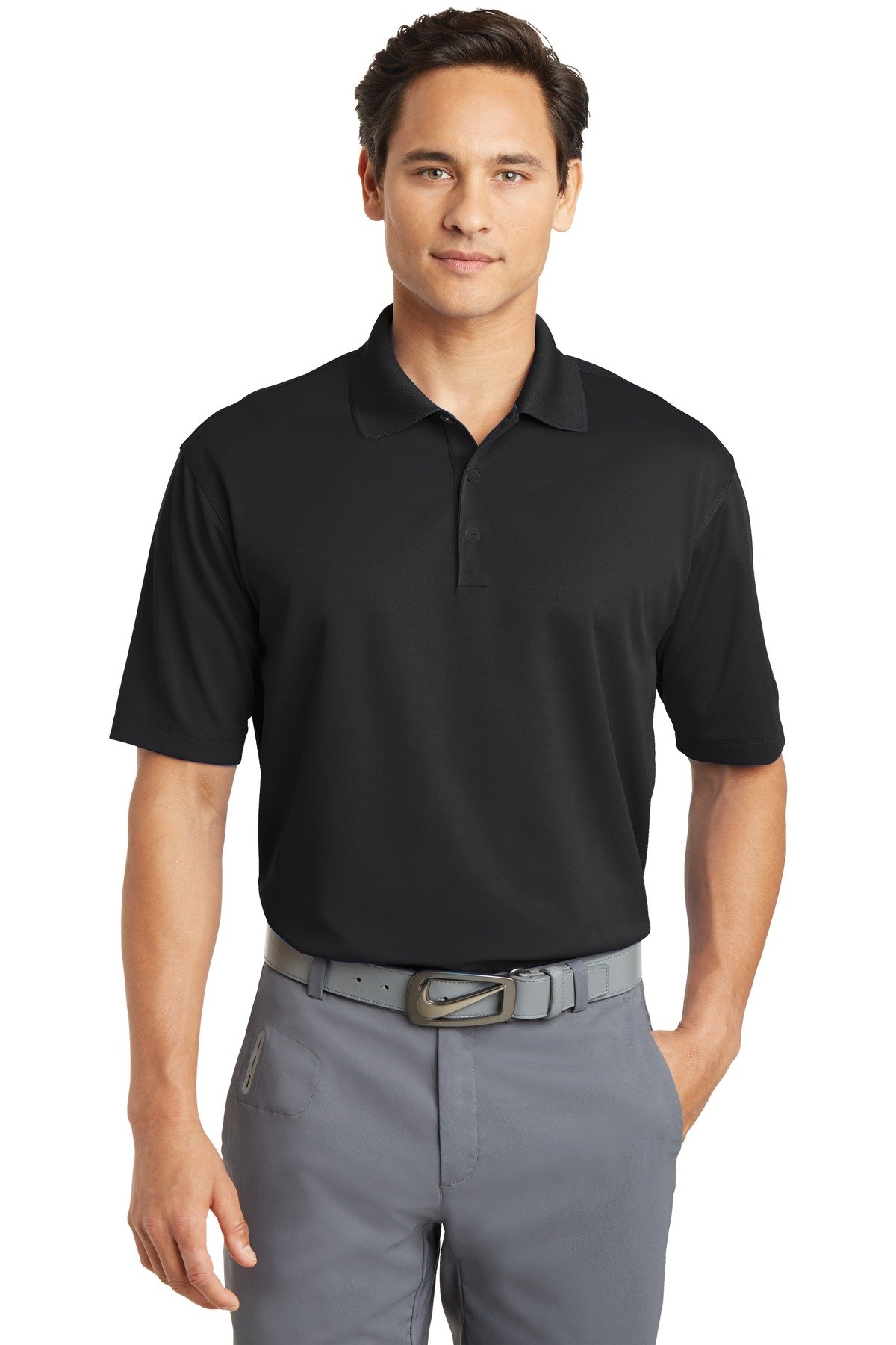 Front view of Tall Dri-FIT Micro Pique Polo
