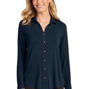 Front view of Women’s Luxe Knit Button Tunic