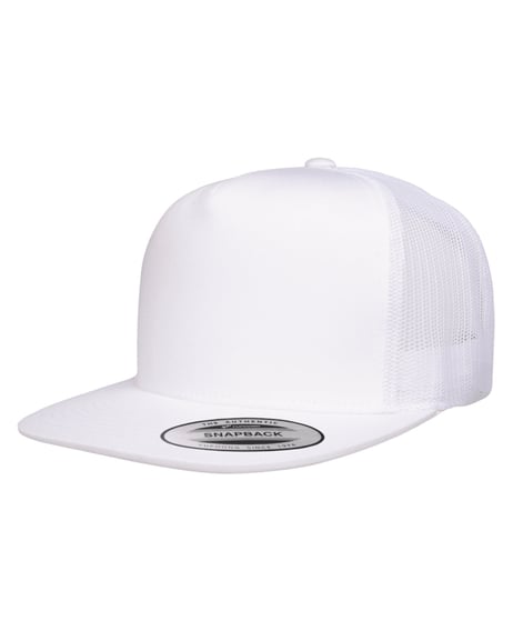 Front view of Adult 5-Panel Classic Trucker Cap
