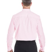 Back view of Men’s Crown Woven Collection StripedShirt