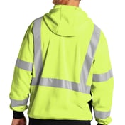 Back view of A107 Class 3 Heavy-Duty Fleece Full-Zip Hoodie