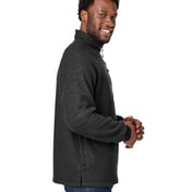 Side view of Aura Sweater Fleece Quarter-Zip Pullover