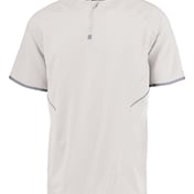 Front view of Dri-Power® Short Sleeve Quarter-Zip Pullover