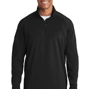 Front view of Tall Sport-Wick® Stretch 1/4-Zip Pullover