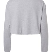 Back view of FWD Fashion Women’s Crop Long Sleeve Tee