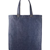Back view of Denim Tote Bag