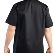 Back view of Two-Tone Short-Sleeve Work Shirt