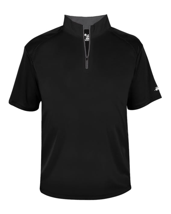Front view of B-Core Short Sleeve Quarter-Zip