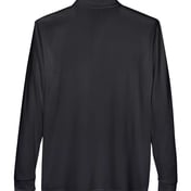 Back view of Pinnacle Performance Long Sleeve Piquéé Polo With Pocket