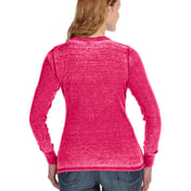 Back view of Ladies’ Zen Thermal Long-Sleeve T-Shirt