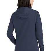 Back view of Women’s French Terry Pullover Hoodie