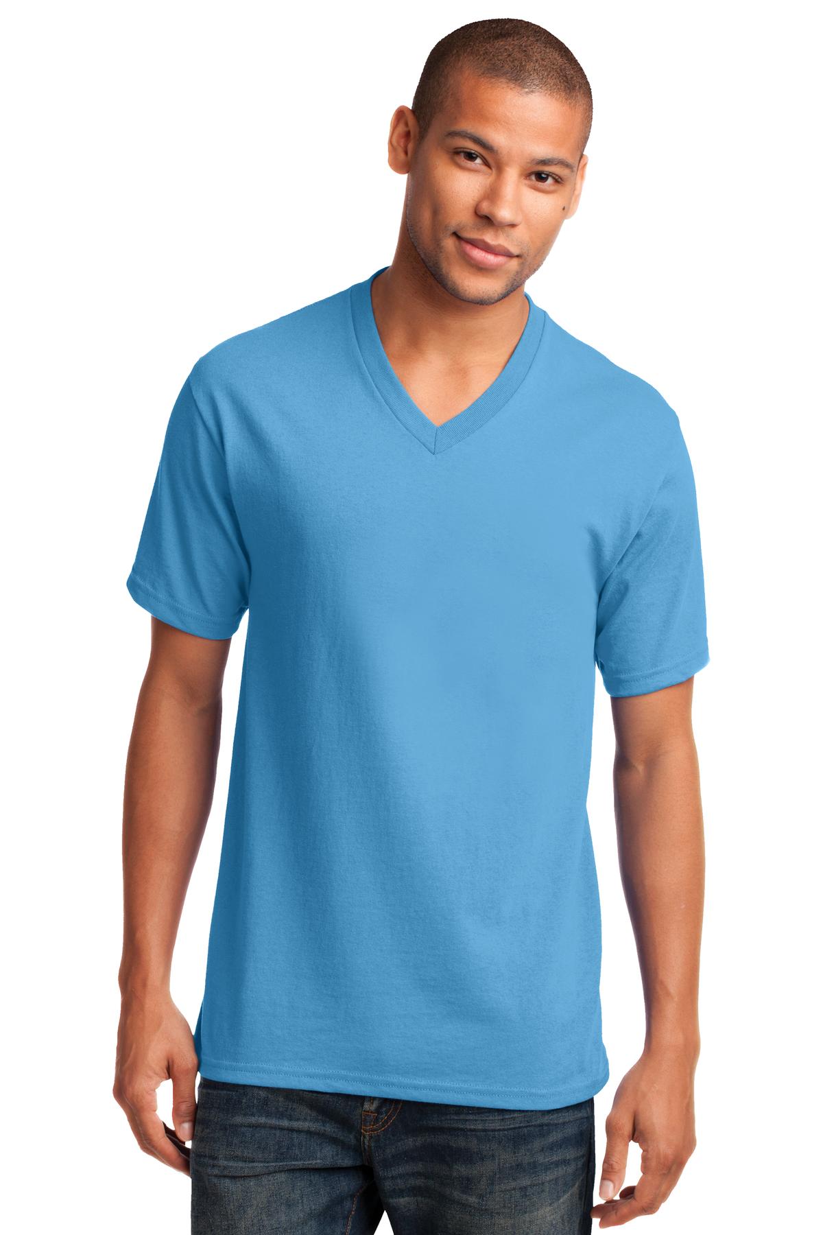 Front view of Core Cotton V-Neck Tee