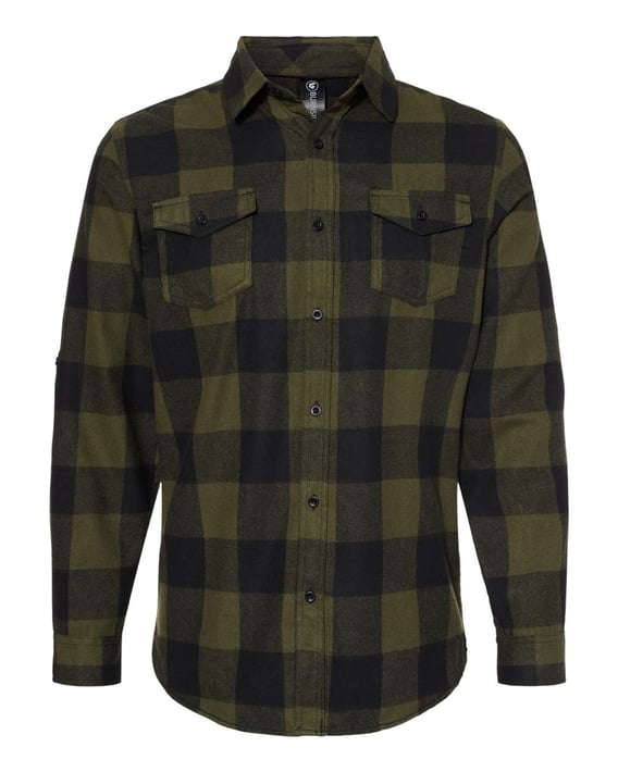 Front view of Yarn-Dyed Flannel Shirt