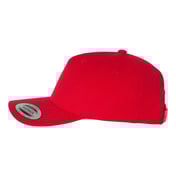 Side view of Premium Five-Panel Curved Visor Snapback Cap