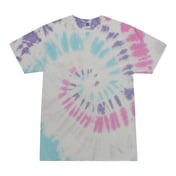 Front view of Multi-Color Tie-Dyed T-Shirt