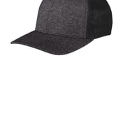 Front view of Flexfit ® Melange Mesh Back Trucker Cap