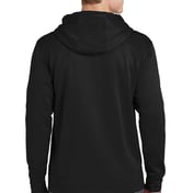 Back view of Sport-Wick® Fleece Full-Zip Hooded Jacket