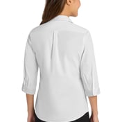 Back view of Women’s 3/4-Sleeve Carefree Poplin Shirt