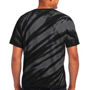 Back view of Tiger Stripe Tie-Dye Tee