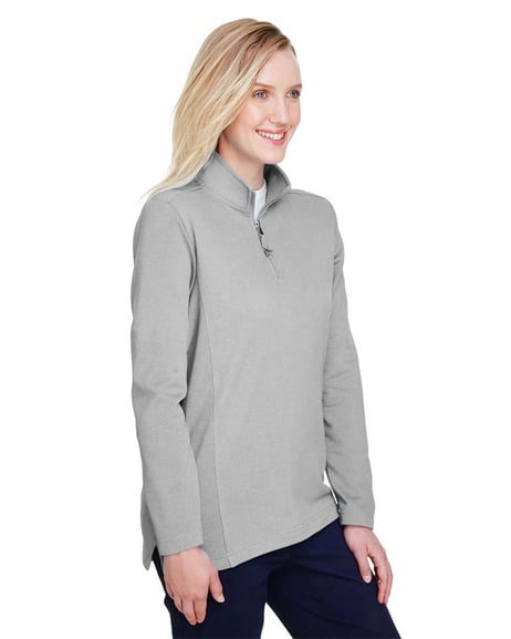 Side view of Women's Coastal Pique Fleece Quarter-Zip