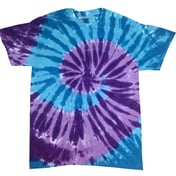 Front view of Adult 5.4 Oz., 100% Cotton Islands Tie-Dyed T-Shirt