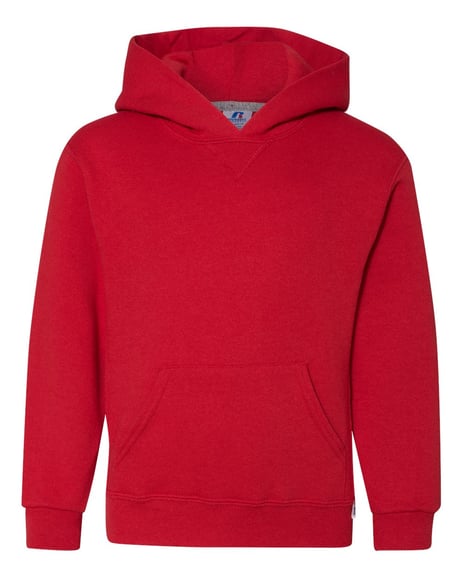 Front view of Youth Dri Power® Hooded Sweatshirt