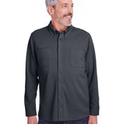 Front view of Adult StainBloc Pique Fleece Shirt-Jacket